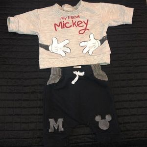 Mickey Mouse New Born Outfit